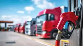 Fuel gauge and fleet vehicles, boosting economy strategies using Fleet Service 365 app for Microsoft Dynamics 365.