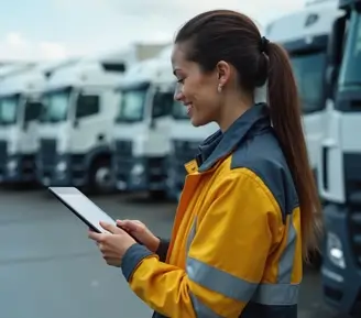 Vibrant graphic depicting teamwork and collaboration at Craftware, highlighting partnerships with Microsoft for Fleet Service 365, the Dynamics 365 app revolutionizing fleet asset management and efficiency.